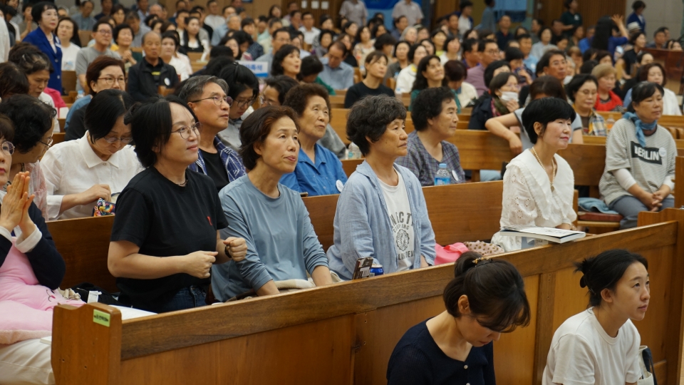 ▲대전 한빛교회, '2026 기도 컨퍼런스' 둘째날 집회 모습